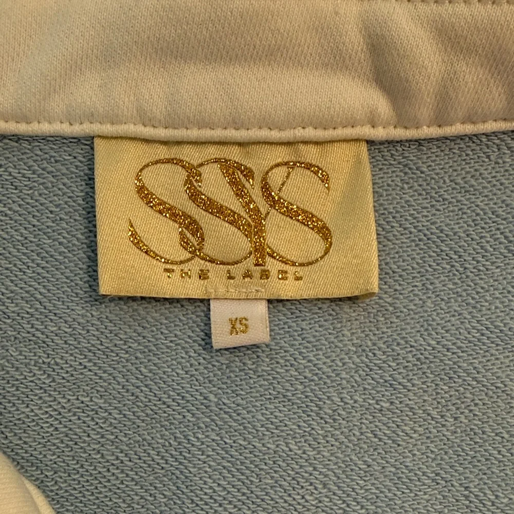 SSYS Blue Animal Print Inset Sweatshirt - Picture 2 of 7